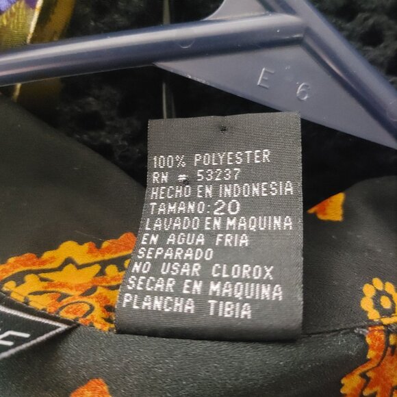 Vintage Long Duster Sheer 2X A Wild Thyme Button Down Jacket Geometric Patterns - Picture 5 of 10